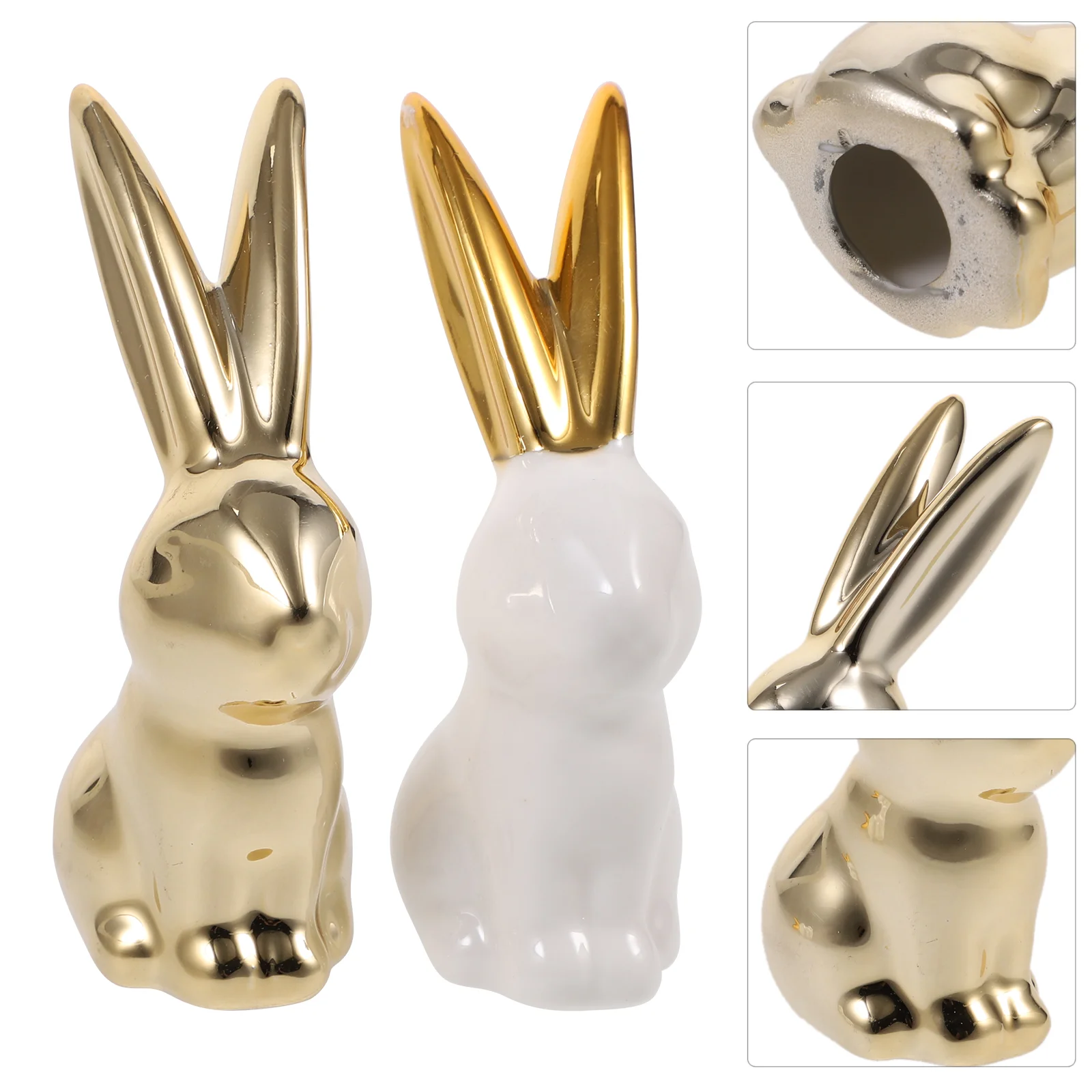 

Rabbit Bunny Easter Ceramic Decor Sculpture Figurines Figurine Porcelain Party Statues Statue Ornament Decoration Supplies