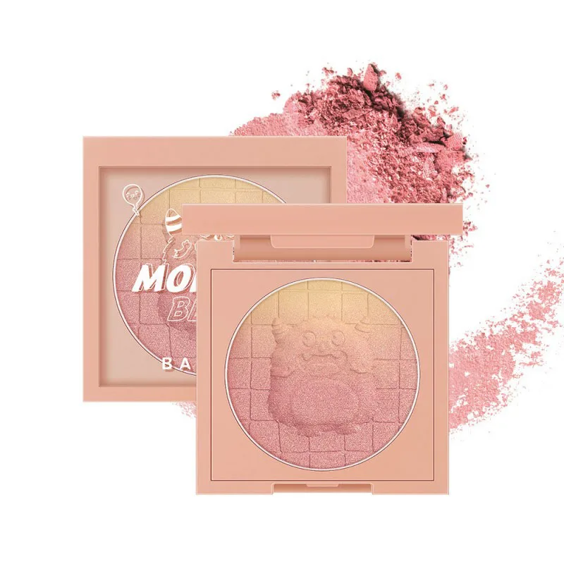 

Blush Embossed Gradient Blush Pallet Soft And Smooth Tint Cream Blusher High Pigment Face Pink Shining Shadow Makeup Powder