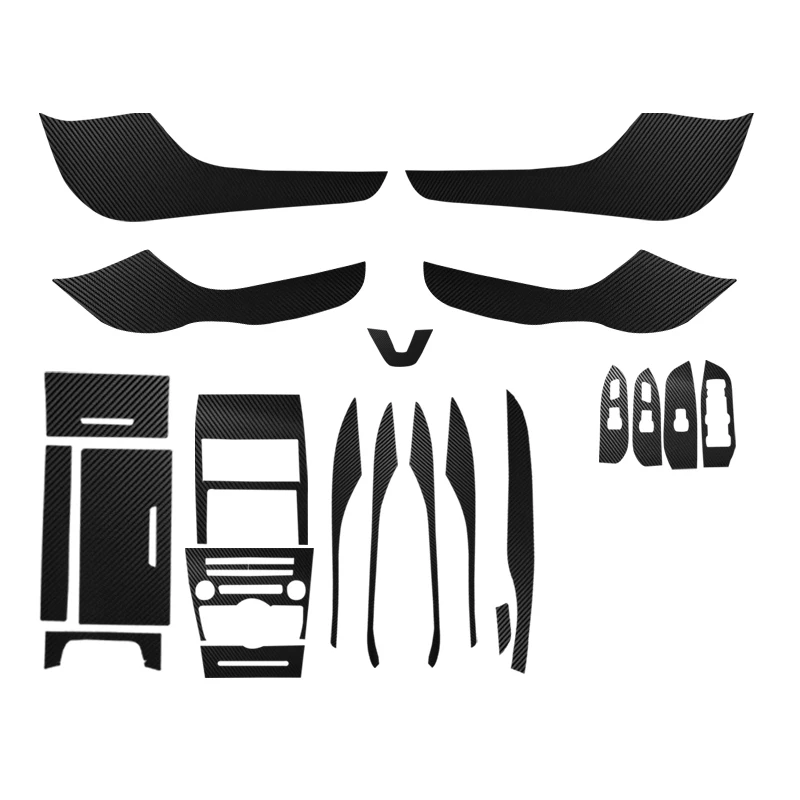 

For Lincoln MKZ Carbon Fiber Protective Film Car Interior Sticker Central Control Air Gear Door Window Lifting Panel Decals