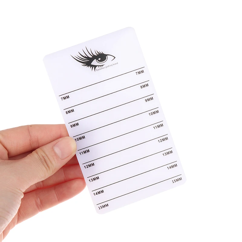 Volume Eyelashes Stand 7-15mm 2 In 1 Clear Acrylic Lash Tile Acrylic Pallet Individual Eyelash Extension Glue Plate images - 6
