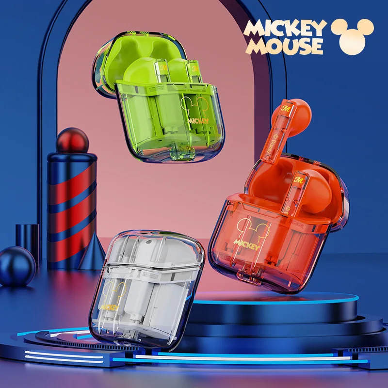 

Disney Transparent TWS Wireless Bluetooth Earphone bluetooth 5.3 Voice Assistant Touch Control Assistant Up To 8hrs Playback