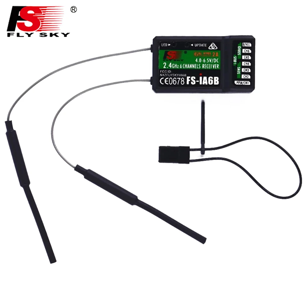 

Flysky FS IA6B Receiver PPM Output iBus Port Compatible With Fly sky GT2E GT2F GT2G IT4S GT5 I4X I6 I6X I6S RC Transmitter