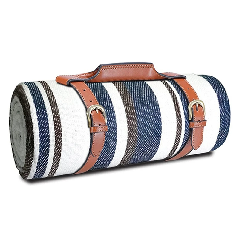 

Picnic Blanket Multifunctional Beach Blanket Mat Rug With Carrying Handle Foldable And Lightweight For Family Camping
