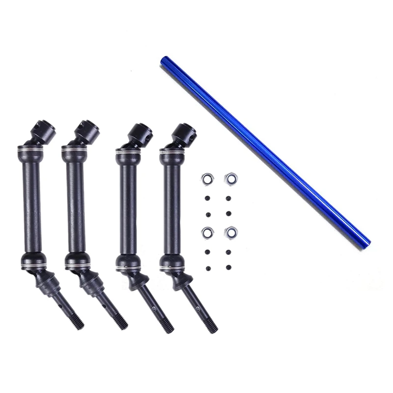 

1Set CVD Steel Front & Rear Drive Shaft For Traxxas 1/10 Slash 4X4 SLA017 SLA018 & 1Pc Driveshaft Unit For Huanqi HQ 727