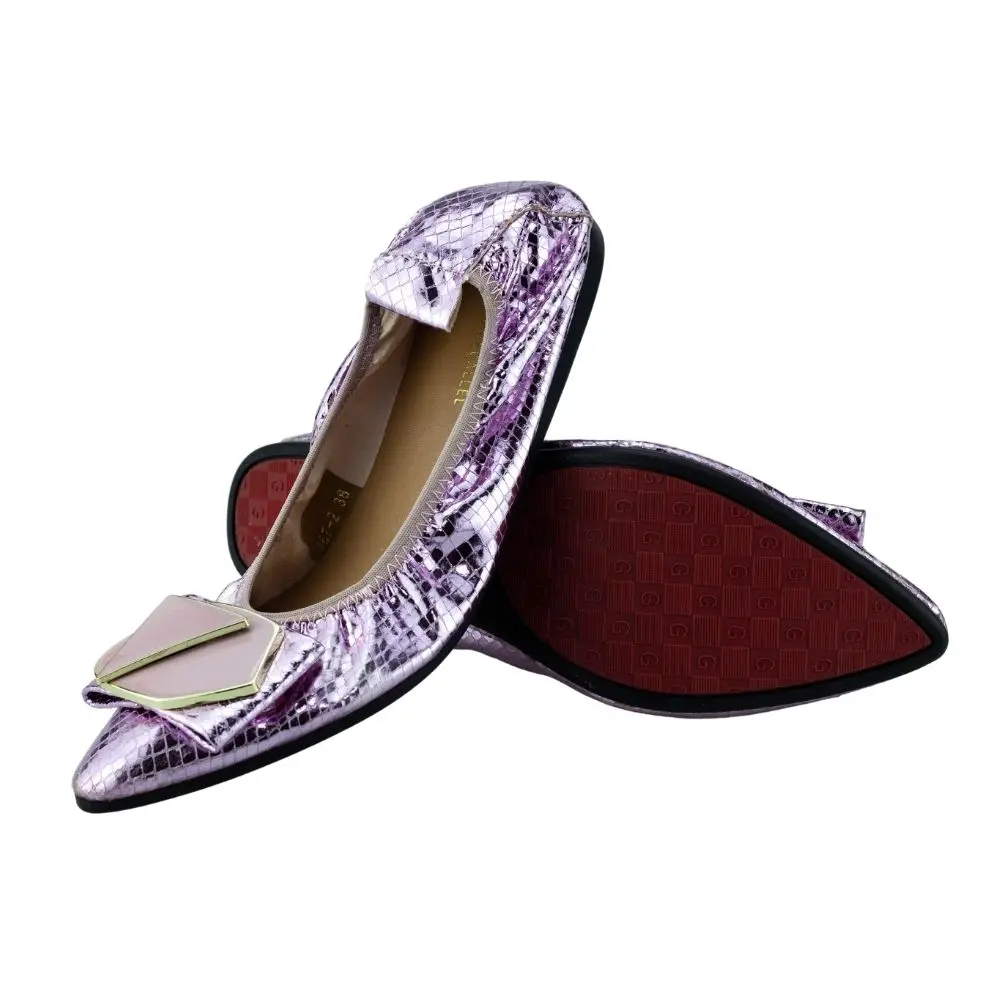 Comfy Ballet Flats for Women 2022 New Designer Casual Slip on Loafers Pointed Toe Fashion Shoes Flats Women Lady Flat Shoe167-2