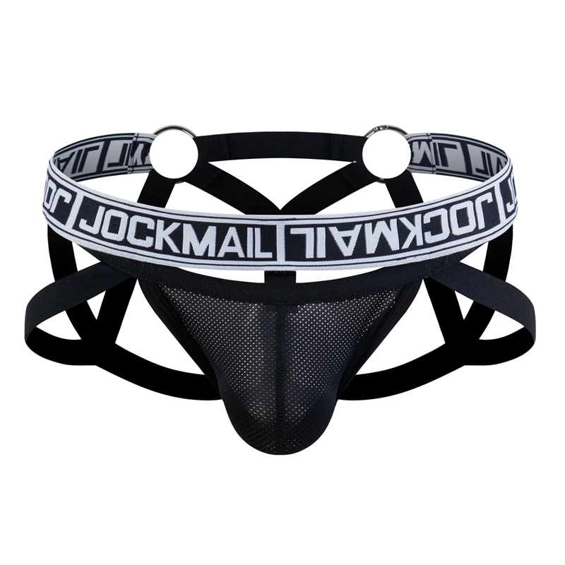 Бандаж JOCKMAIL мужской, пикантное нижнее белье, джоки, сетчатые стринги, ажурное нижнее белье, трусики-танга, Трусы-танга, гей-трусики для секса