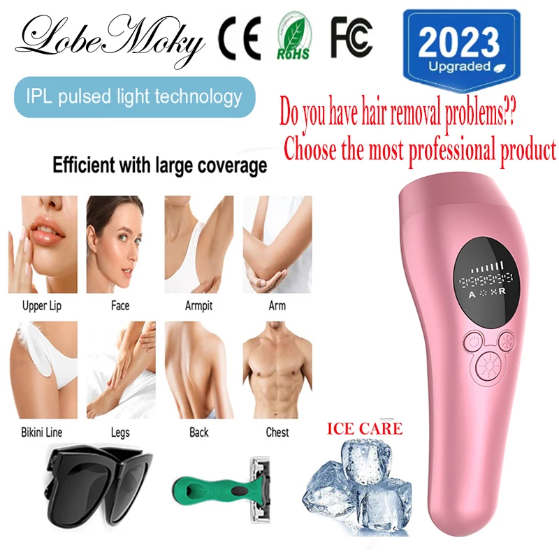 IPL депилятор для удаления волос Lobemoky импульсы Перманентный лазерный эпилятор
