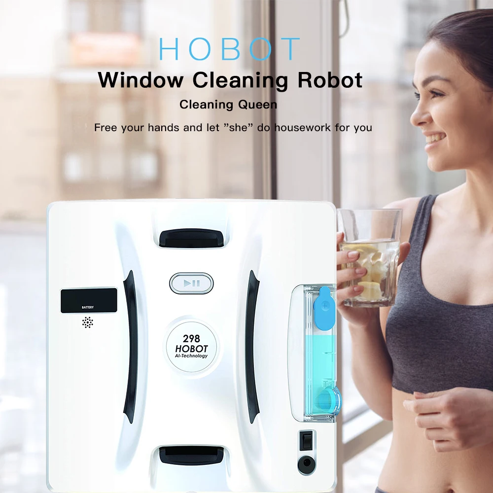 Фото Yinzan HOBOT 298, приложение для смартфона, Wi-Fi, беспроводной пульт дистанционного управления, автоматический домашний пылесос, оконный пол, робот для отеля №3