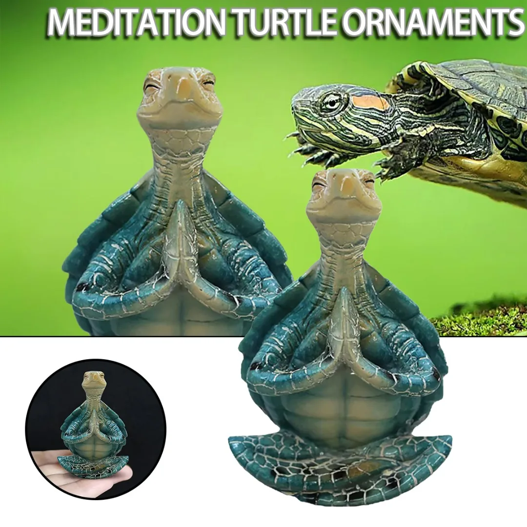 

Миниатюрная статуэтка в виде морской черепахи, мирная медитационная Статуэтка для йоги, украшение для стола