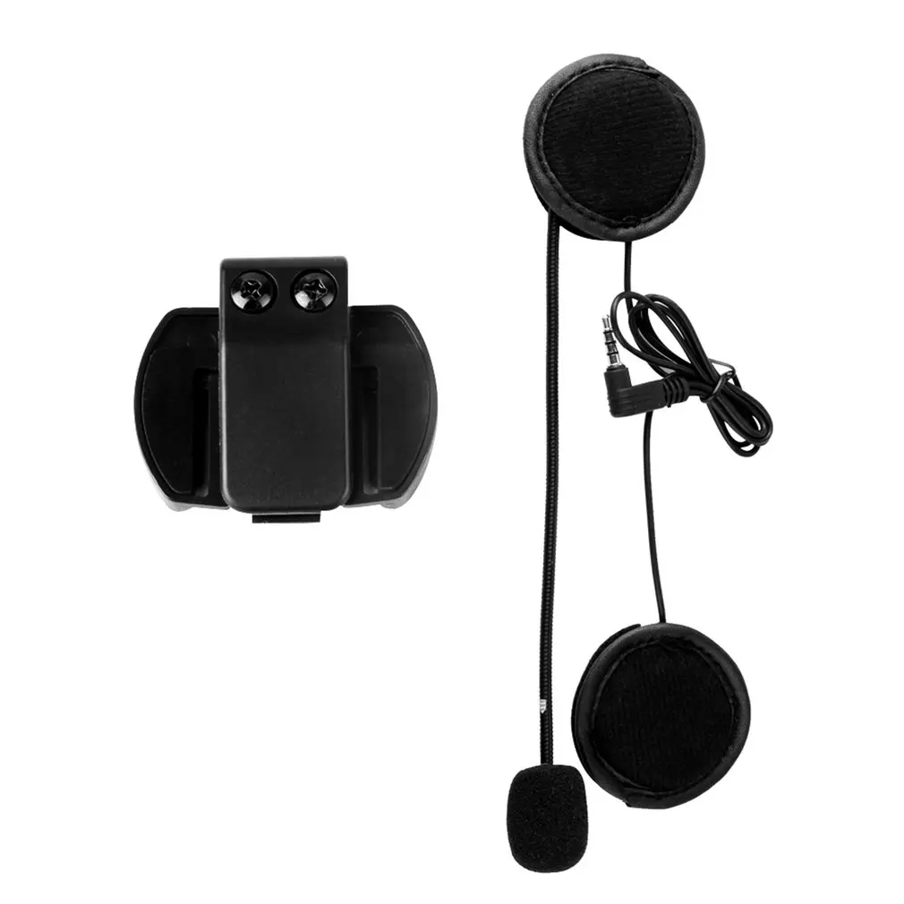 

3.5mm Microphone Speaker Headset And Helmet Intercom Clip for EJEAS V4 V6 Motorcycle Bluetooth-compatible Interphone Accessory