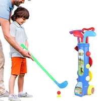 early educational kid golf set mini interactive kids toy ball golf clubs set parent child activities outdoor sports game toy