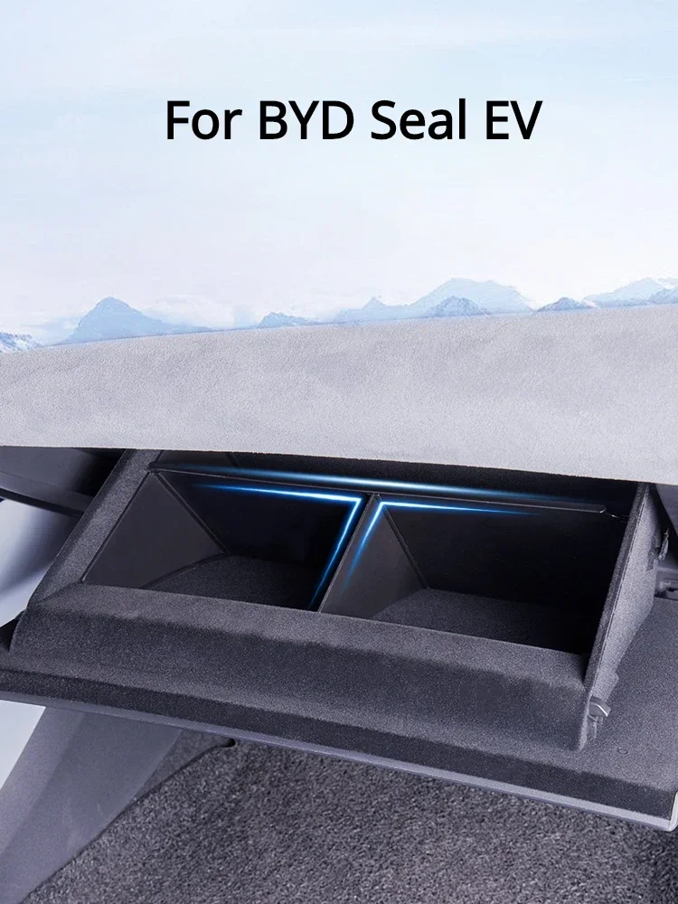 Фото Для BYD Seal EV: Органайзер-разделитель для перчаточного ящика и центральной консоли, аксессуары для интерьера автомобиля №1