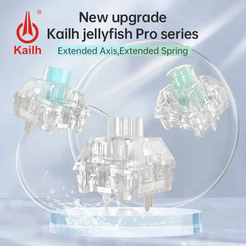 Kailh Box Jellyfish PRO механический переключатель клавиатуры полностью прозрачный RGB Bixia