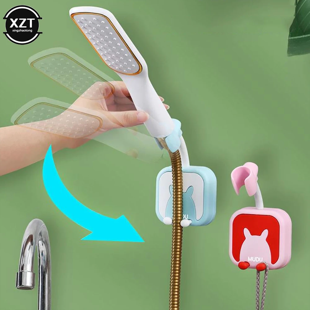 

Shower Holder Universal Suction Cup Shower Head Bracket Punch-Free Bathroom Nozzle Bracket Adjustable 360° Rotation Fixed Base