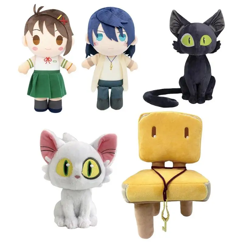 

Suzume No Tojimari Plush Toys Cute Anime Cat Soft Stuffed Cartoon Dolls Peluche Toy For Kid Birthday Xmas Gift Home Room Decor