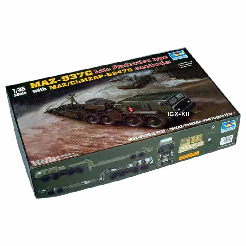 

Модель Trumpeter 00212, модель советского танка транспортера, модель Maz537 Maz-537, коллекционная детская игрушка, набор пластиковых моделей для сборки