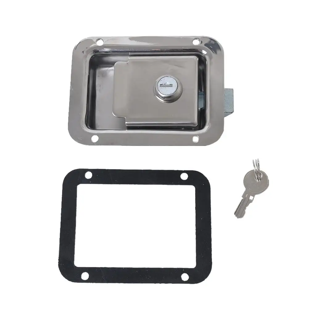 

Marine Yacht RV Stainless Steel Paddle Latch & Key for Caravans Tool Box