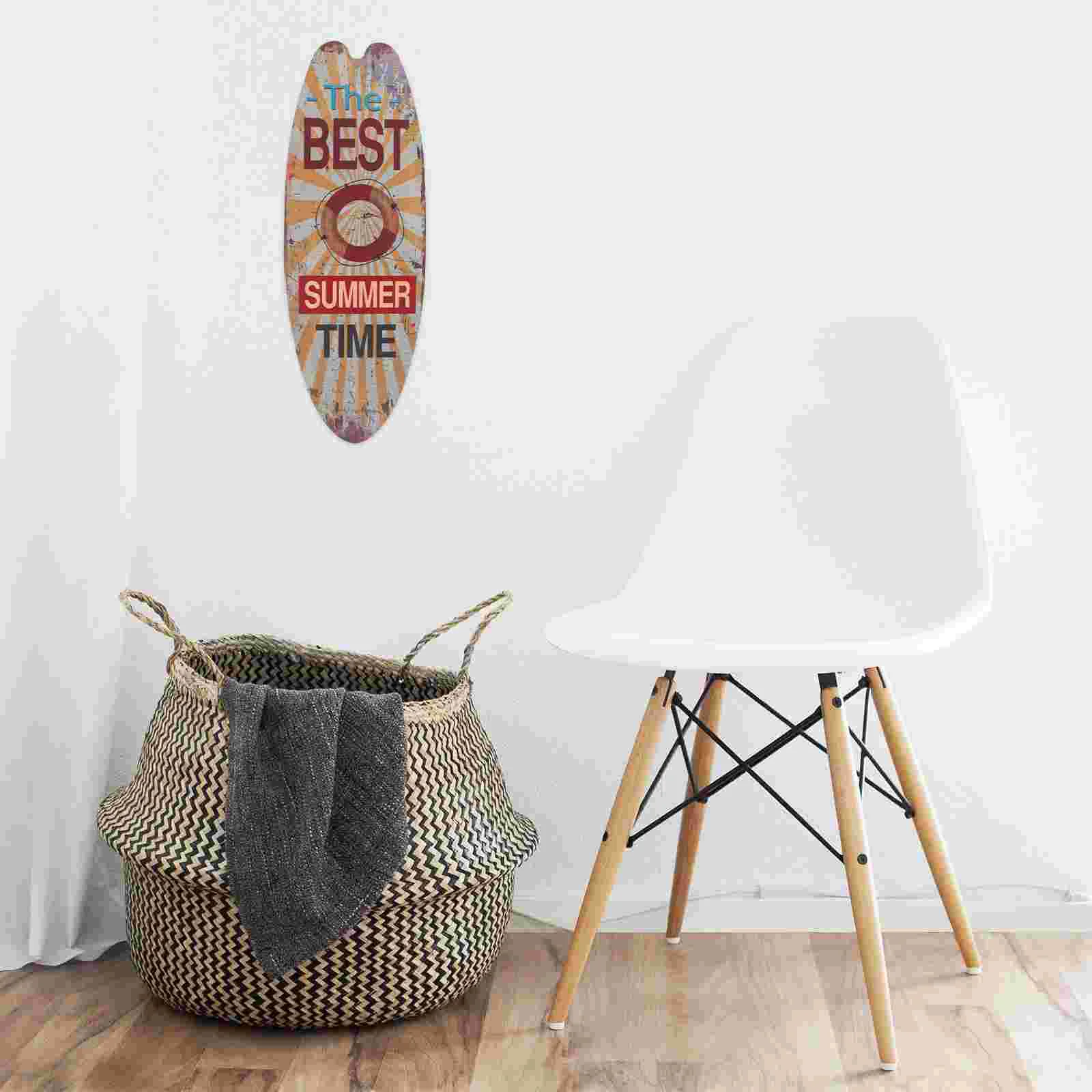 

Surfboard Wooden Sign Wall Door Beach Room Decor Bathroom Signs Outdoor Home