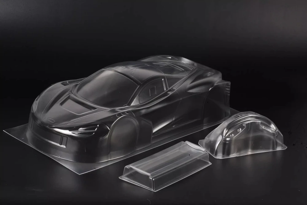 TC072 1/10 Mcaren 720S GT3 прозрачный корпус Lexan. RC Дрифт автомобиль 1 10. 190 мм корпус. Колесная