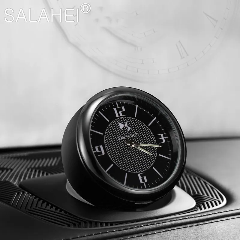 

1PC Car Dashboard Mini Luminous Clock Automotive Interior Accessories For DS SPIRIT DS3 DS4 DS4S DS5 DS 5LS DS6 DS7 WILD RUBIS