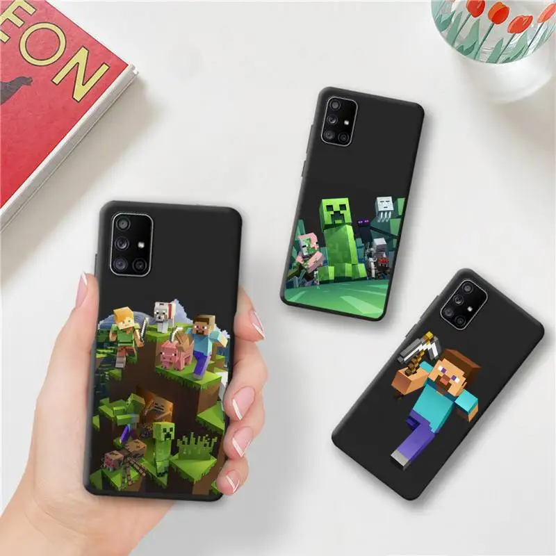 

Sandbox Game MINECRAFTS Phone Case For Samsung Galaxy A52 A21S A02S A12 A31 A81 A10 A30 A32 A50 A80 A71 A51 5G