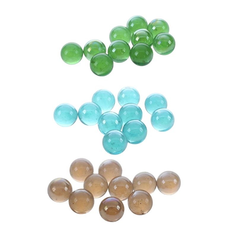 

Стеклянные шарики 16 мм 30 шт., декоративные цветные шарики, зеленые и водные красные светильник Светло-Голубые шарики