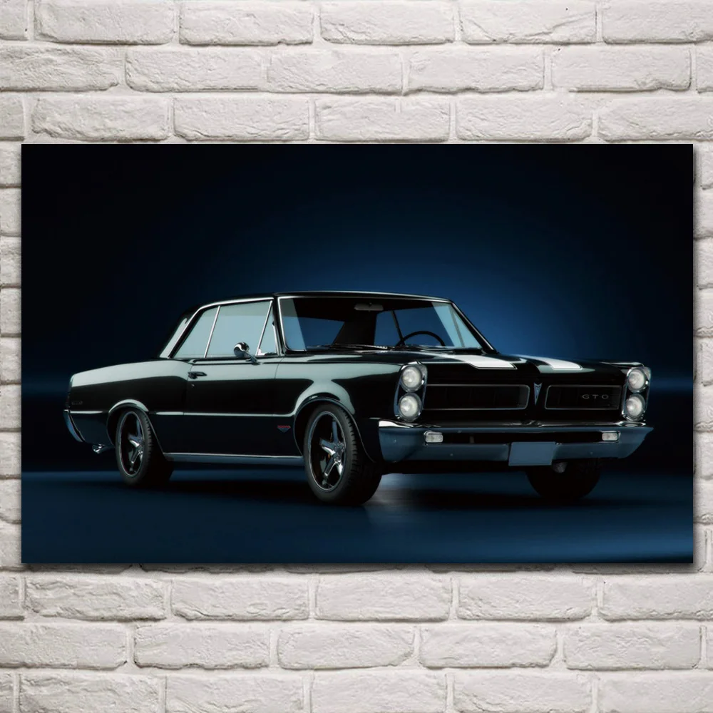 

cool gto 65 muscle cars 1965 cars stance tuning artwork fabric posters on wall picture living room home decoration art KR160