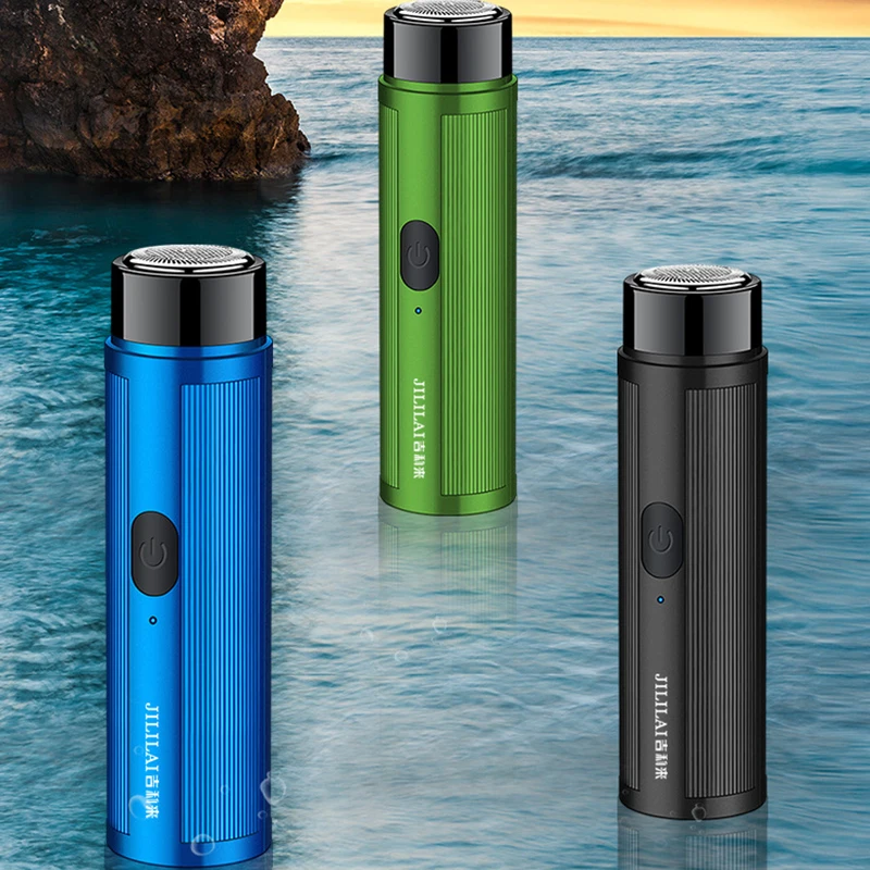 

1PCS Electric Shaver Mini Portable Rechargeable Shaver Travel Car Mini Shaver Machine for Men Wet-Dry Dual Use Mini Beard Razor
