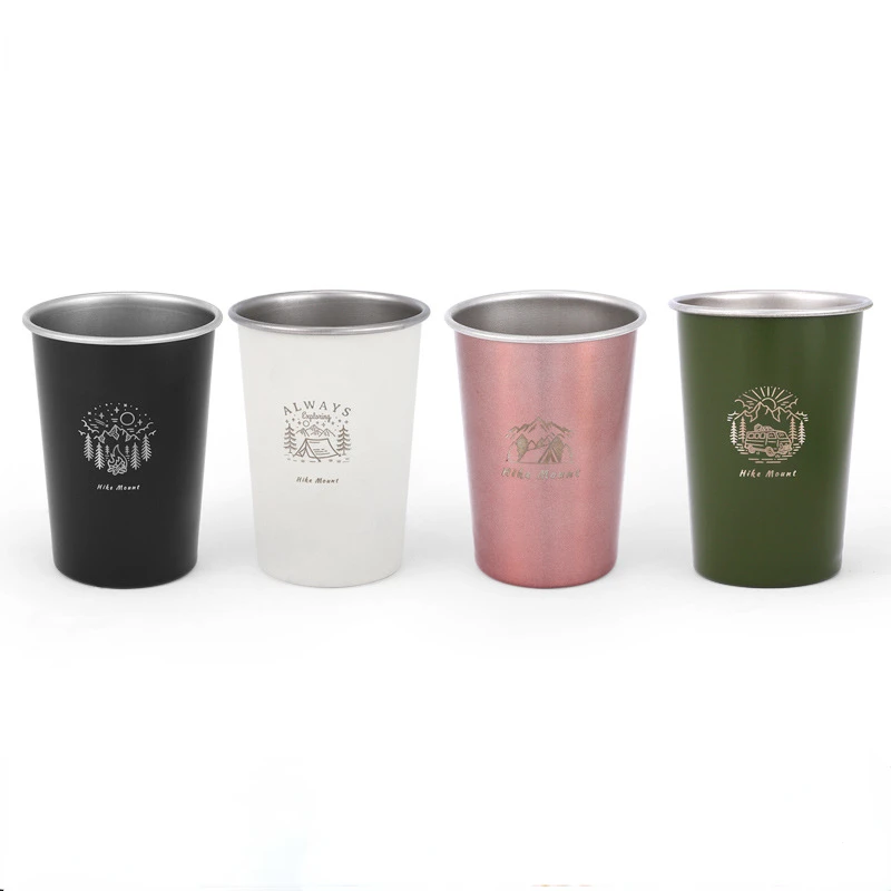 

4 шт. набор стальных tumblers 350 мл