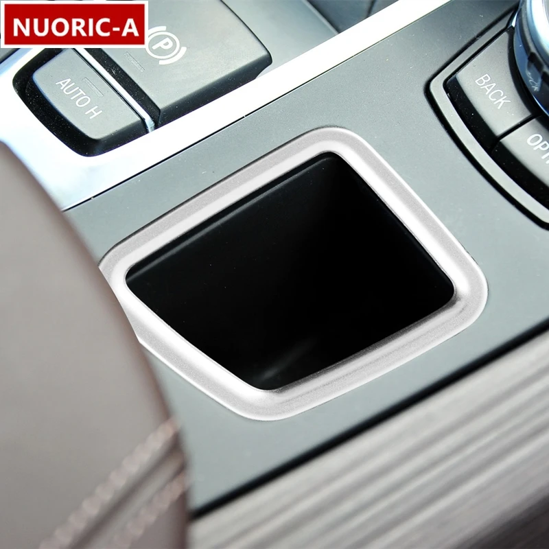 

Стайлинг автомобиля из нержавеющей стали, коробка для хранения переключения передач, рамка для BMW X5 F15 X6 F16 2014-18 LHD, аксессуары для интерьера