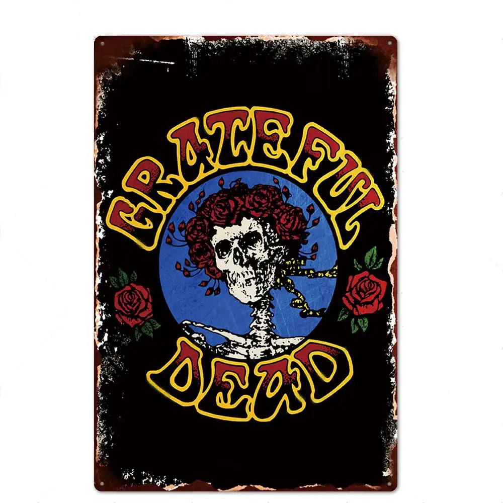 

Rock Band Metal Sign Metal Poster Tin Sign Plaque Music Singer Vintage Wall Plate Music Bar Club Wall Decor Retro Home Decor