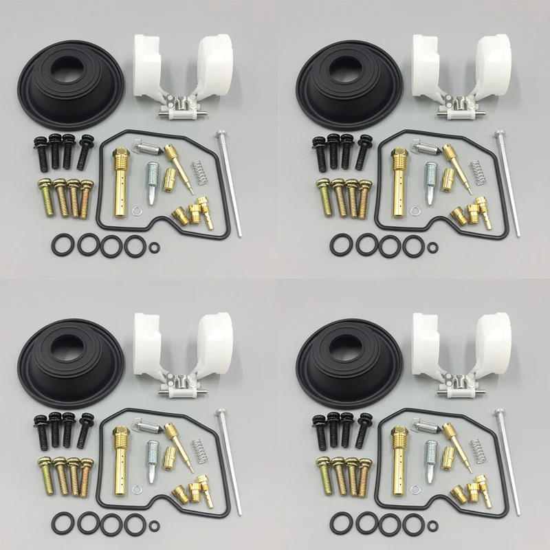 

4 комплекта для ремонта карбюратора, поплавковая вакуумная диафрагма для Yamaha FZ400 1997 года, 4 года, FZ 400