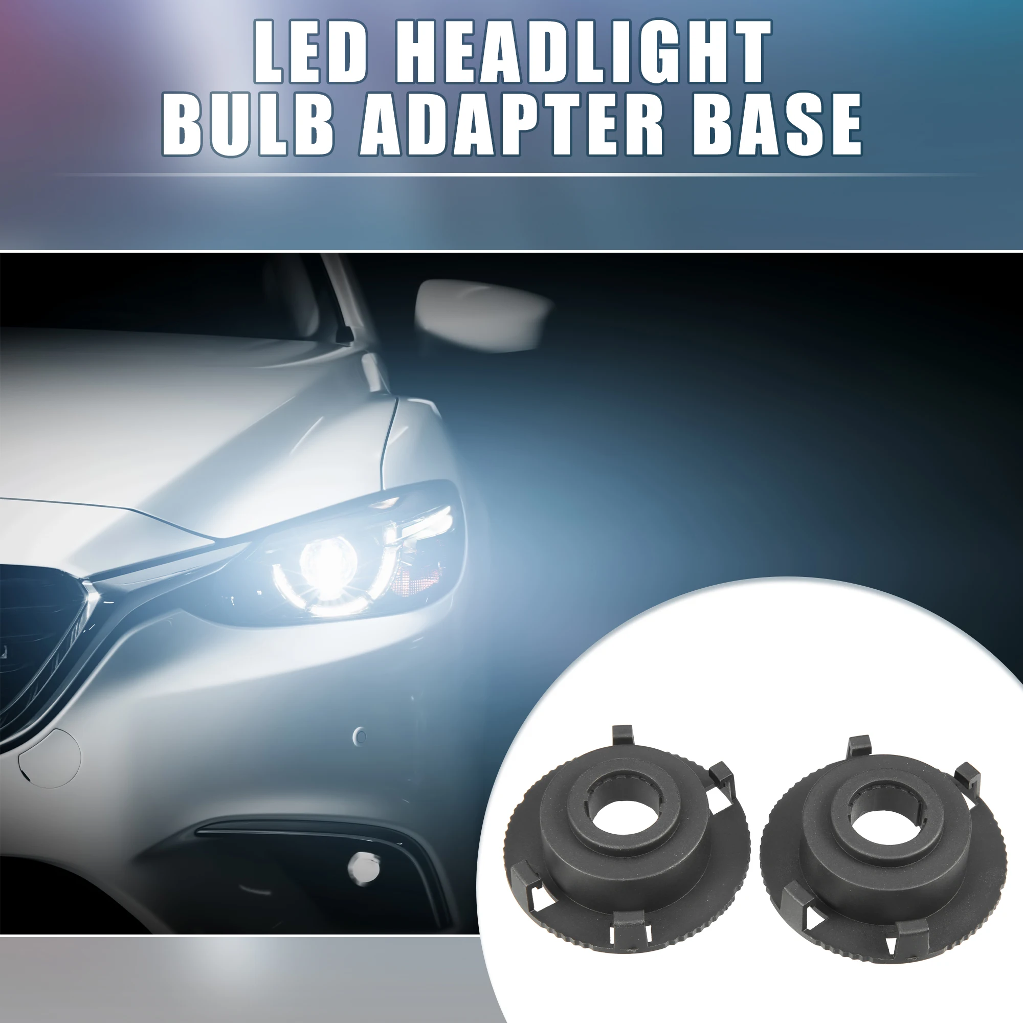 Фото X Autohaux H7 светодиодный держатель лампы для фары Адаптер Основание для Hyundai Tucson Ioniq Elantra GT для Kia Sedona EX №2