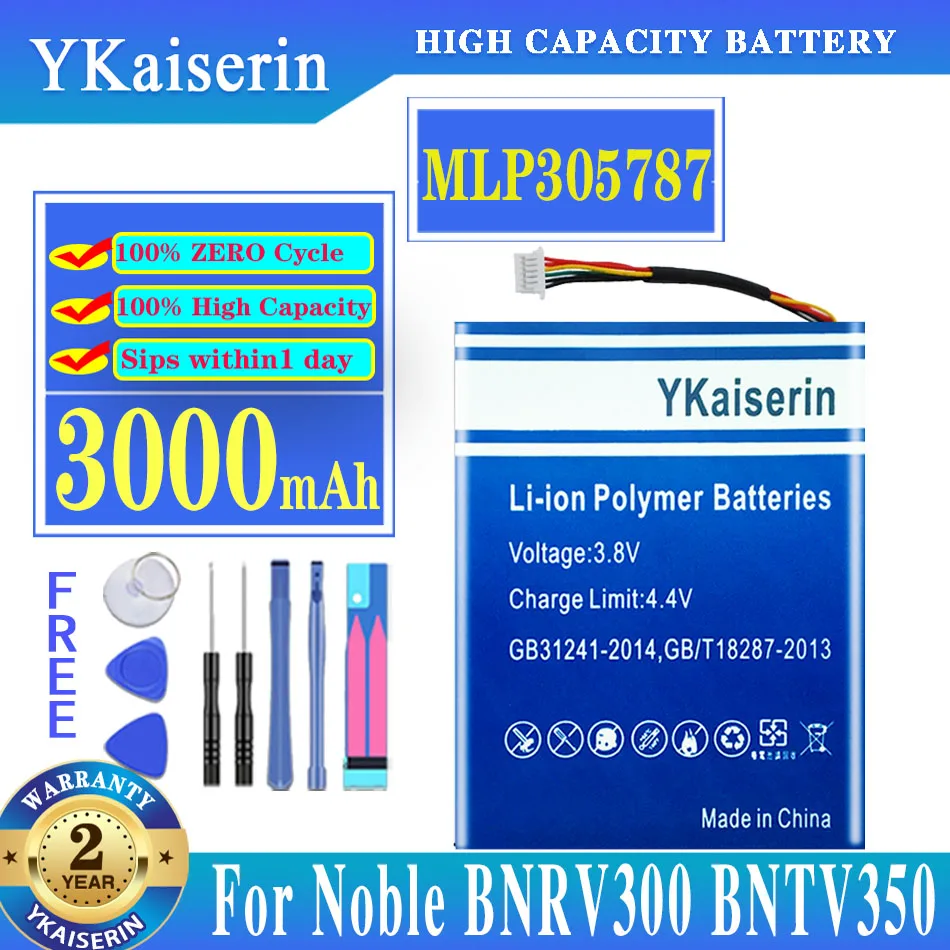 

Battery DR-NK03,MLP305787, S11ND018A for Barnes&Noble BNRV300,BNTV350,Nook Simple Touch, Simple Touch 6 Batterij + Track NO