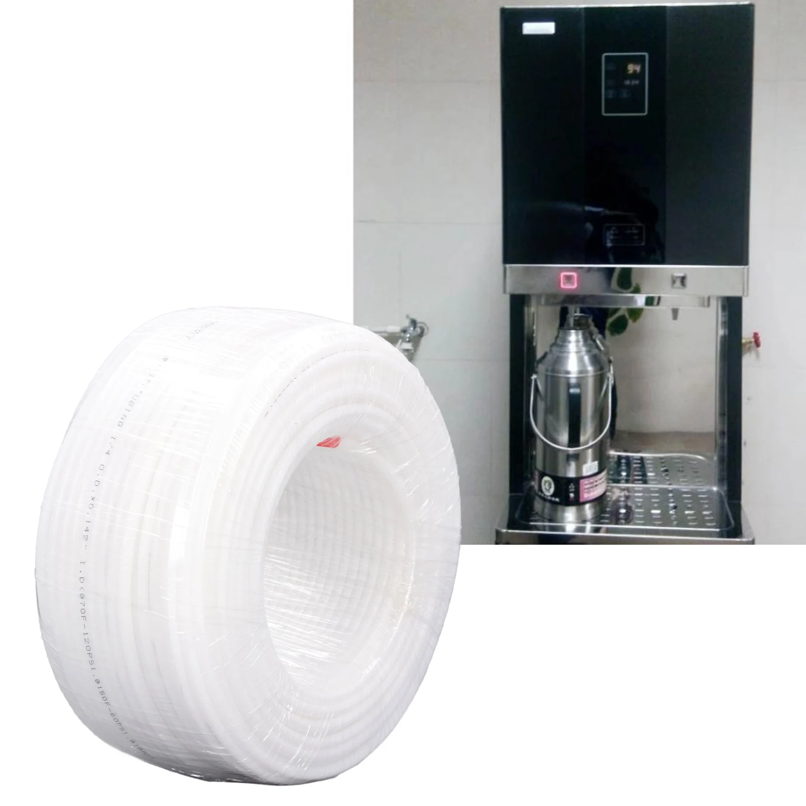 PE трубки 1/4in 100 м длина гибкая труба водопровода легко резки аксессуар для полива