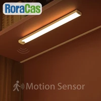 motion sensor lights 10pcs magnet led cabinet light bar lamp for kitchen closet wardrobe staircase portable handheld lighting