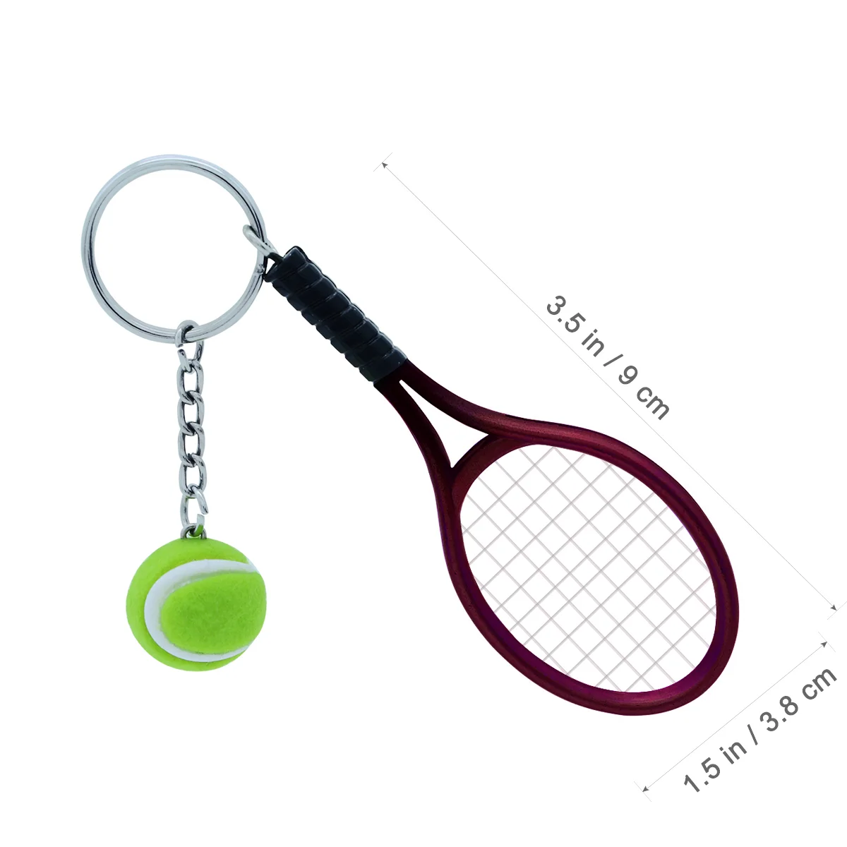 Брелок для ключей забавные цепочки кольца брелки автомобиля теннисная ракетка