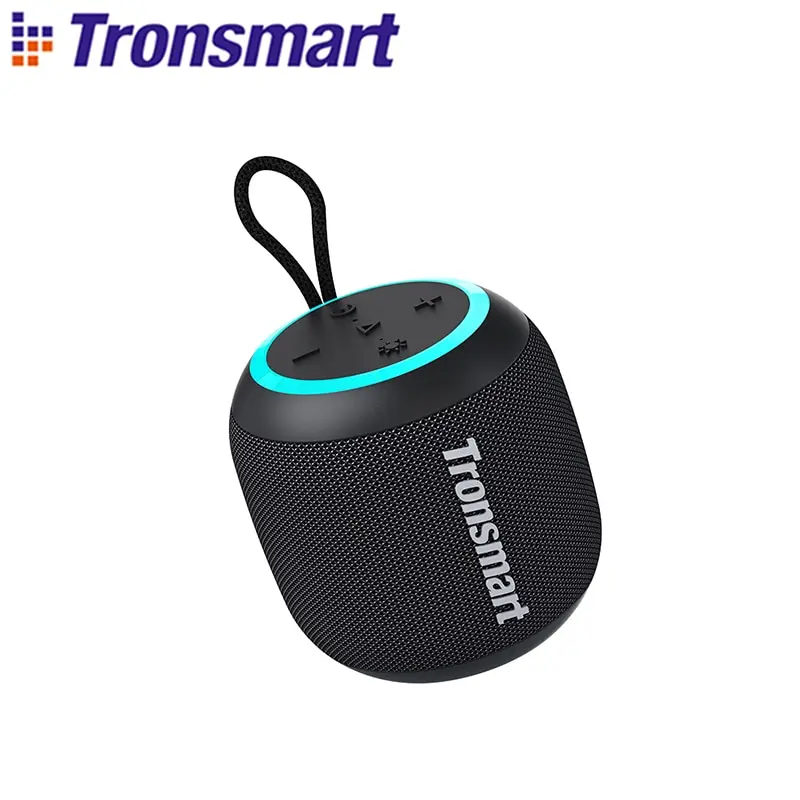 Tronsmart T7 мини портативный динамик TWS Bluetooth 5,3 напольный динамик со сбалансированными басами IPX7 Водонепроницаемые светодиодные режимы для всех телефонов