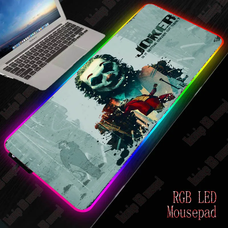 MRGBEST Joker Large Size Gaming Mouse Pad Anti-slip Natural PC Computer Gamer Mousepad Desk Mat Locking Edge for CS GO LOL Dota