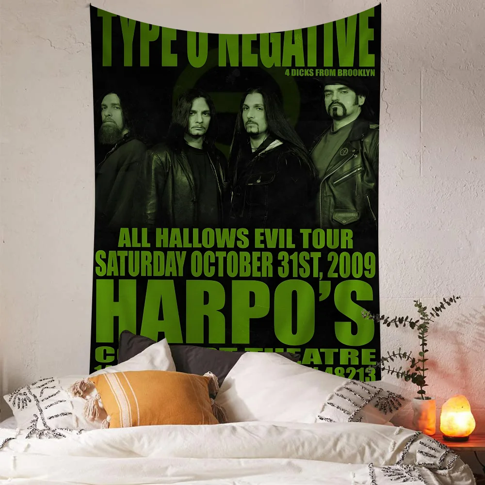 Rock Band T-Type O-N-Negative Self-adhesive Art Poster HD Quality Wall Retro Posters For Home Decor