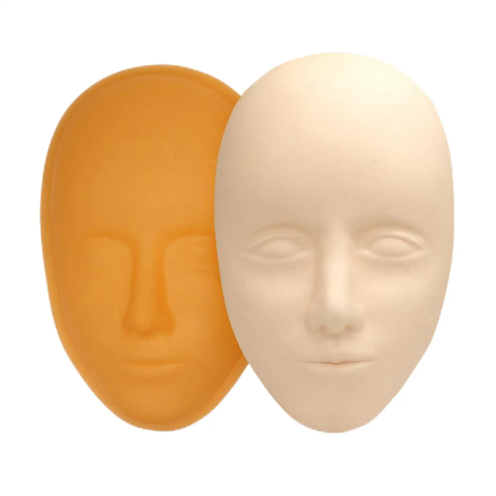 

Силиконовая голова манекена для тату-практики, голова манекена, идеальная помощь при тренировке мягких татуировок на лице 5D для косметолог...