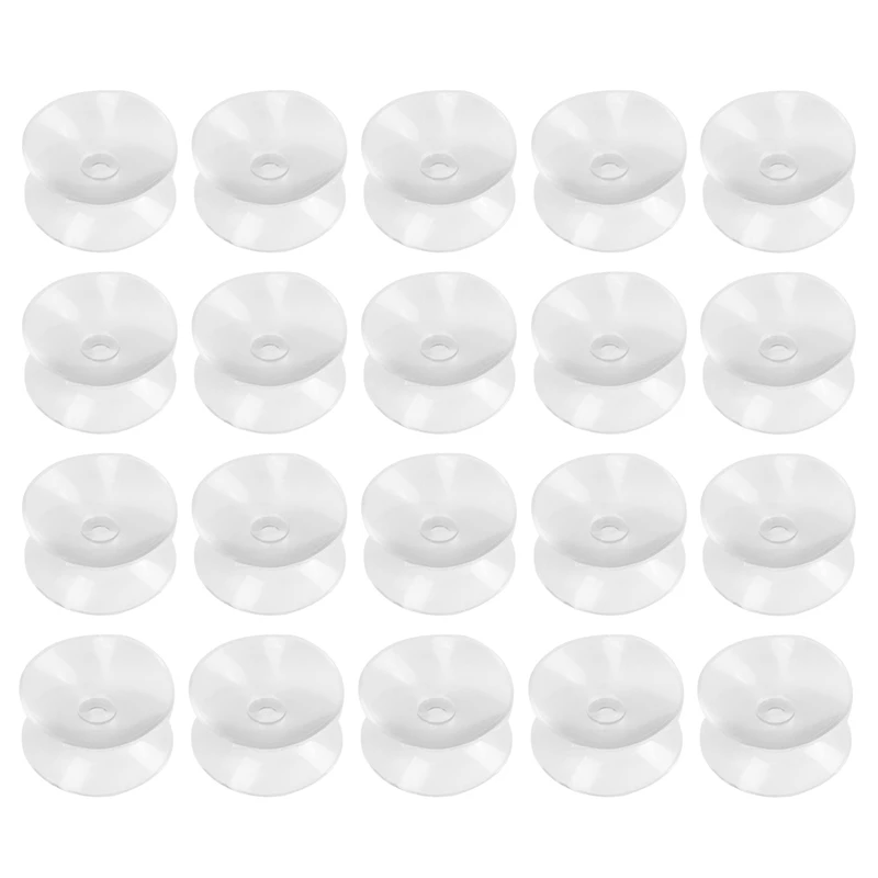 

20 Pcs Double Sided Suction Cup - Sucker Pads for Glass, Plastic - 30mm Width
