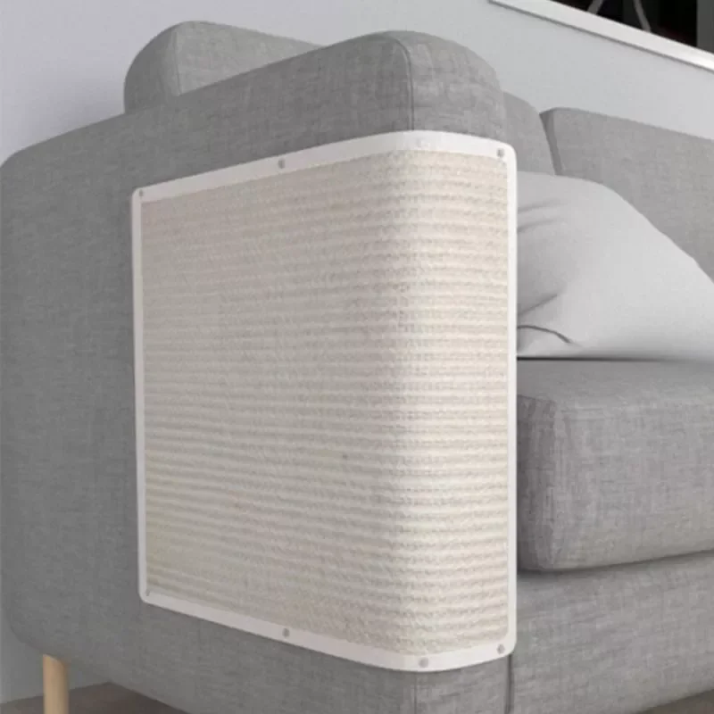 

NEW2023 Sofa Side Protection Mat Couch Cat Scratch Pad with Compartments Sisal Scratch for Cats Practical Durable House