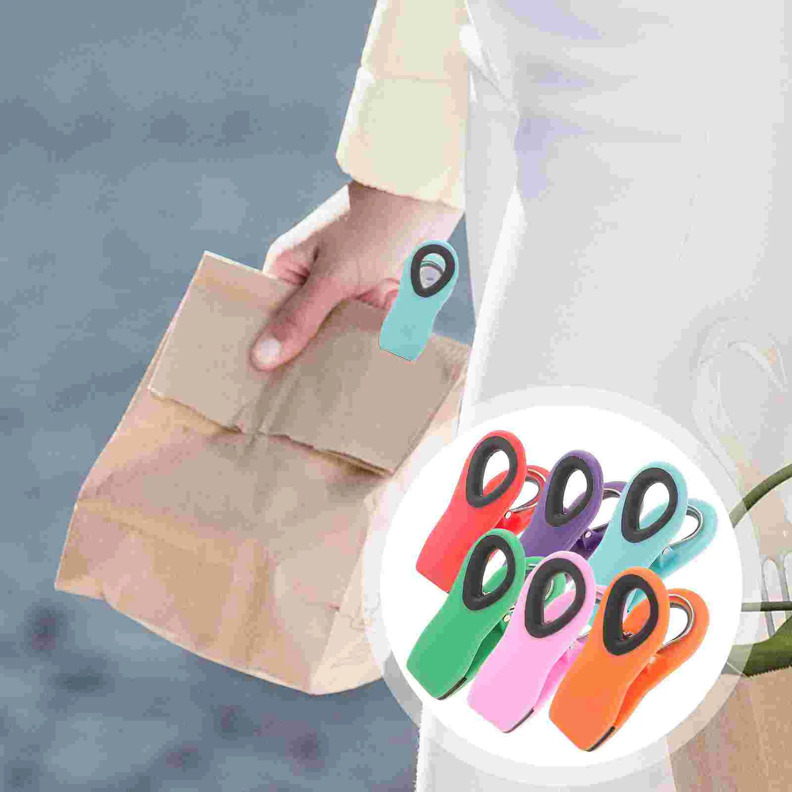 

12pcs Replacement Portable Practical Sealing Clips Bags Sealing Clips Assorted Bags Clips Chip Clips Chip Sealing Clips