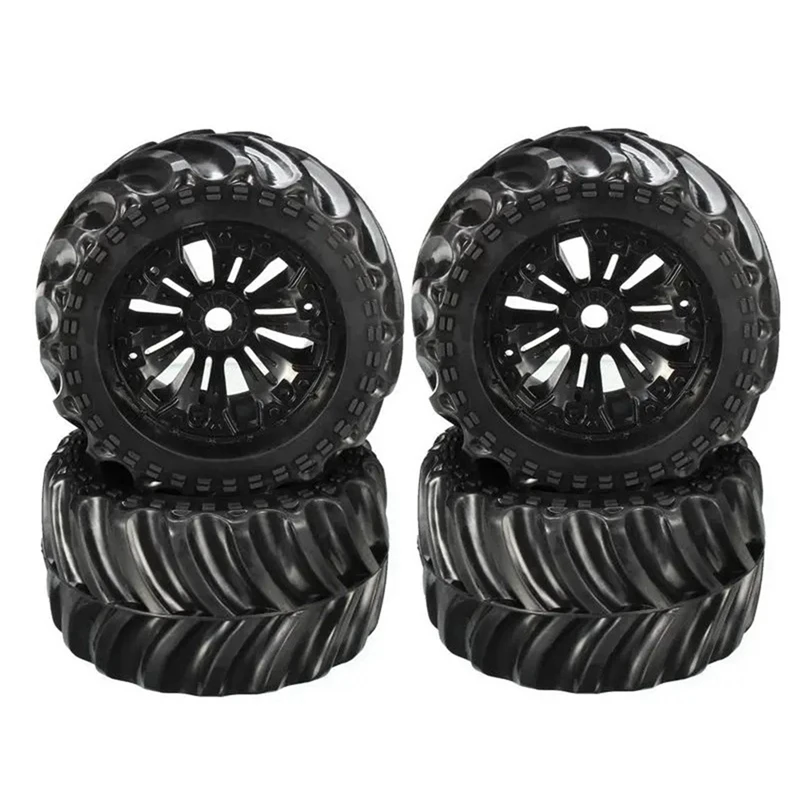 

4PCS 140Mm Wheel Tire Tyre EA1020 For JLB Racing CHEETAH 11101 21101 J3 Speed 1/10 RC Car Replacement