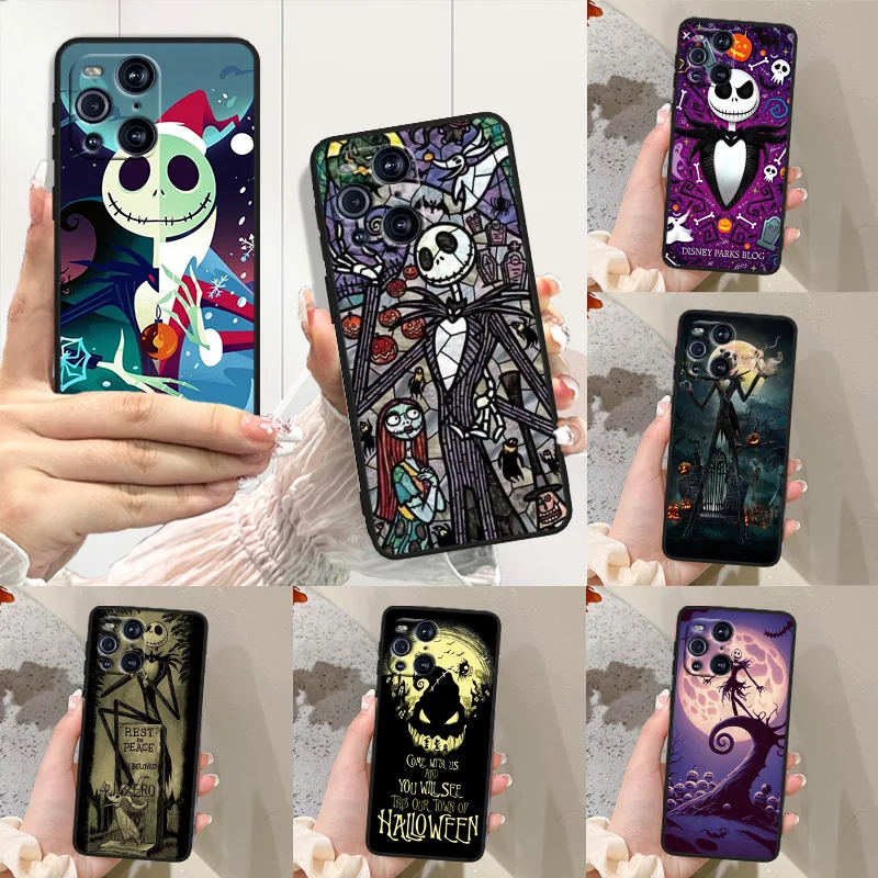 Чехол Кошмар перед Рождеством для телефона OPPO Find X2 X3 X5 Reno 5 6 7 8 10 11 Lite Neo Pro Plus 4G