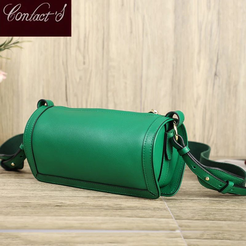 

2022 New Genuine Leather Women Crossbody Bag Brand Design Fashion Female Sling Shoulder Bag Casual Handbag for Phone Pocket