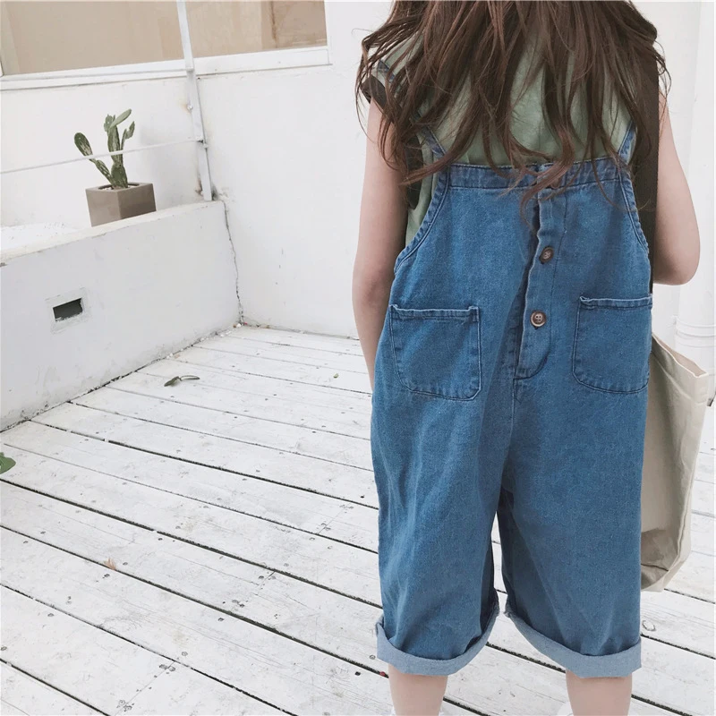 Детский джинсовый комбинезон на Возраст 3-9 лет