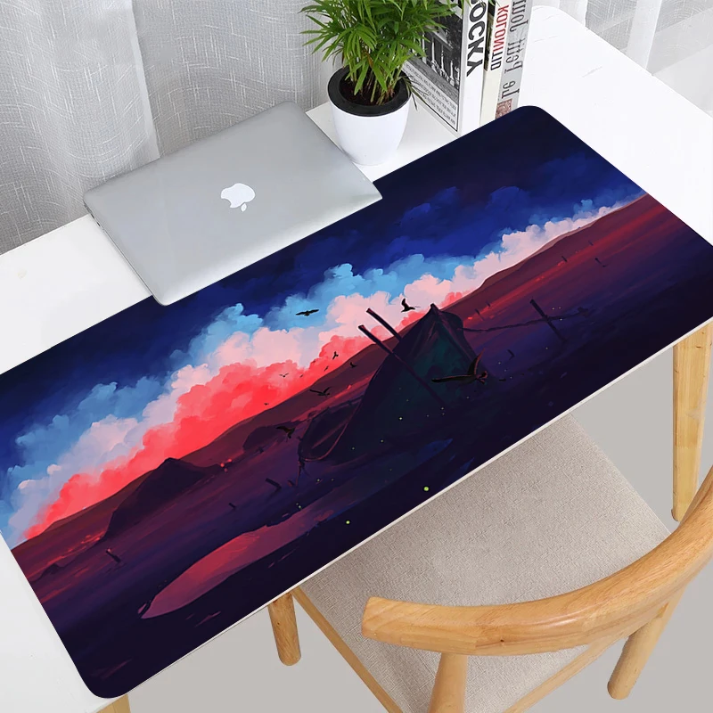 

Sky Natural Landscape Mouse Pad Laptop Cartoon Gaming Accessories Mousepad Office PC Anime Gamer Non Slip Desktop Mat XXL Carpet