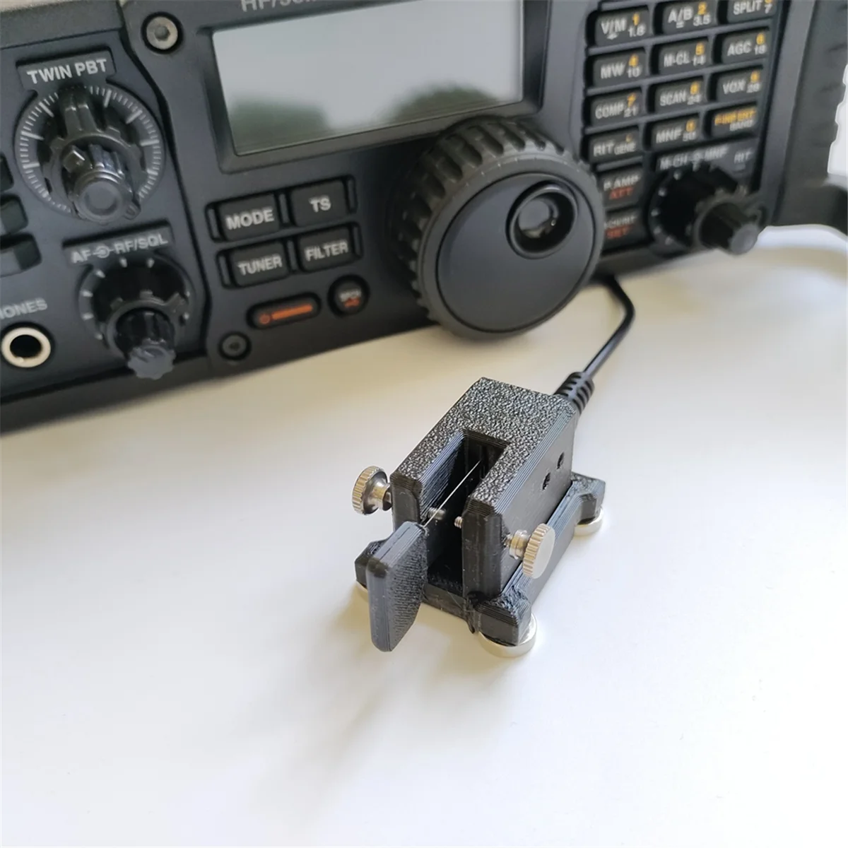 CW Код Морзе Портативный одиночный лопастной автоматический ключ Сильное